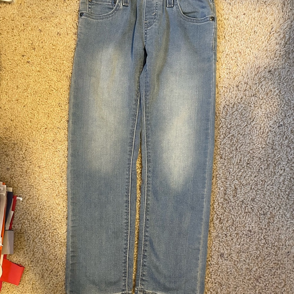 Boys size 7 regular Denizen from Levi's Blue Straight Jeans - Picture 2 of 6